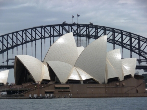 Harbour Bridge and Opera House in Sydney